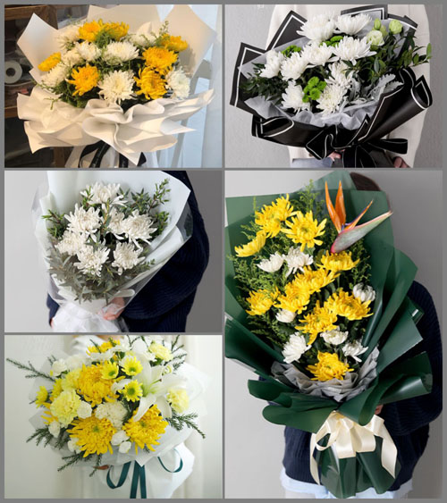 江苏连云港中云街道白事花束代送